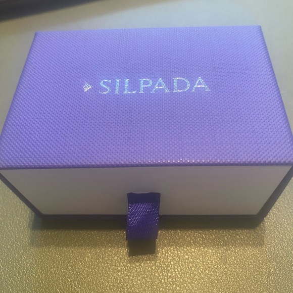 Silpada Silver Wide Band Ring with Intricate Design - Picture 7 of 7